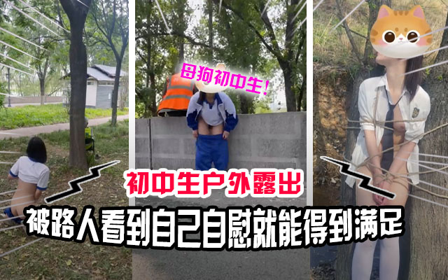 【真实户外】看似清纯的女学生喜欢玩露出 自慰给路人看满足自己的变态欲望!海报