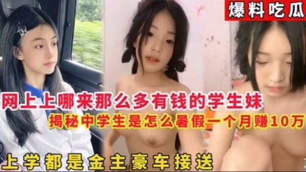 网上哪来那么多有钱的学生妹，揭秘中学生暑假一个月怎么赚10万（1/2）海报