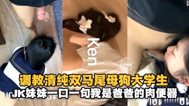 调教清纯双马尾母狗大学生，JK妹妹一口一句我是爸爸的肉便器海报