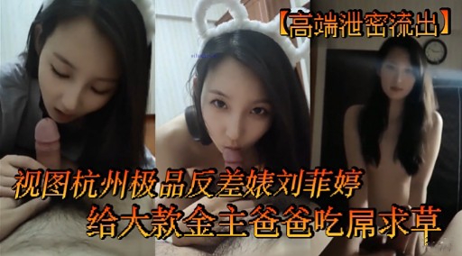 视图杭州极品反差婊刘菲婷给大款金主爸爸吃屌求草
