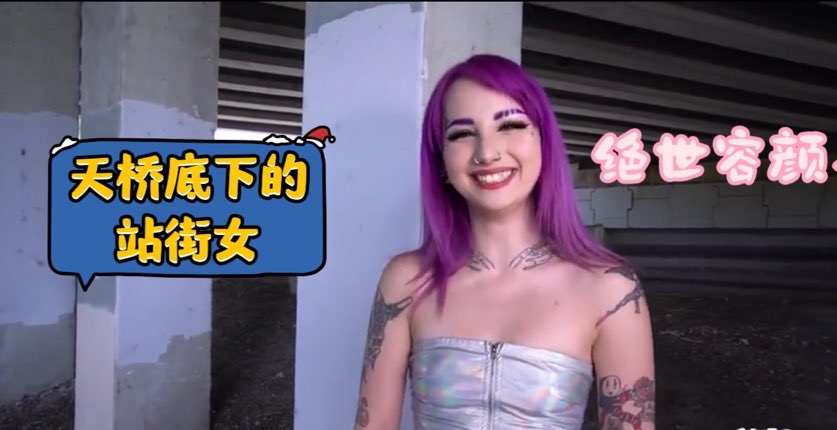 天桥底下卖淫女实拍录像，明星颜值长腿御姐，淫语对白超刺激【欧美少女探花】(1)