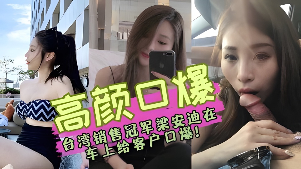 高颜口爆台湾销售冠军梁安迪在车上给客户口爆!